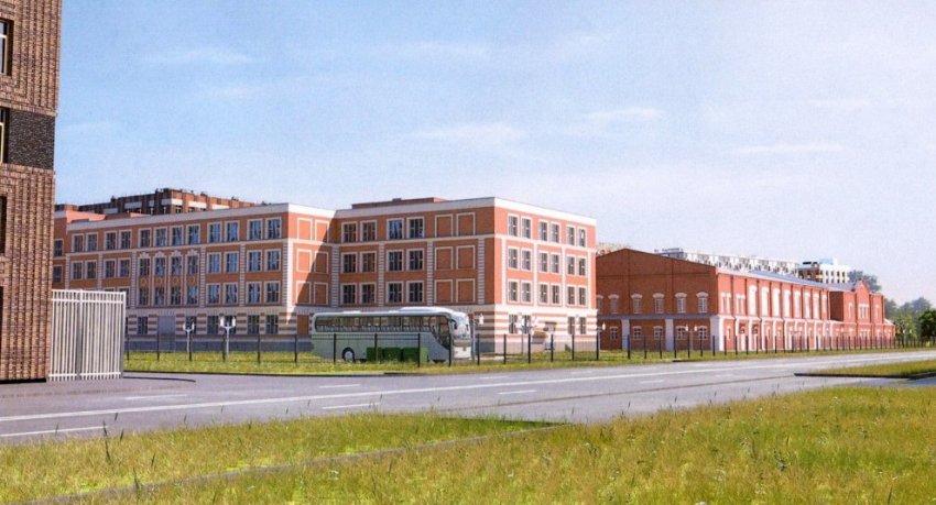 Фасады будущей школы на Петровском проспекте переделали - «Свежие новости строительства»