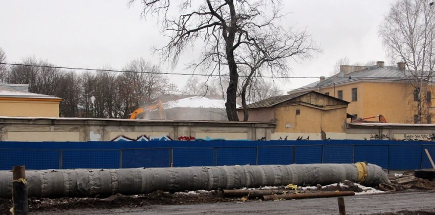 Снос корпуса Обуховской больницы продолжился после приостановки - «Свежие новости строительства»