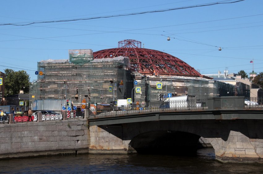 Новый купол цирка на реке Фонтанке в конструкциях готов - «Свежие новости строительства»
