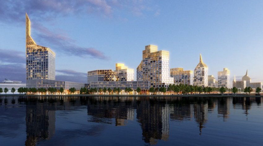 Василеостровский намыв застроят домами с золотыми верхушками - «Свежие новости строительства»