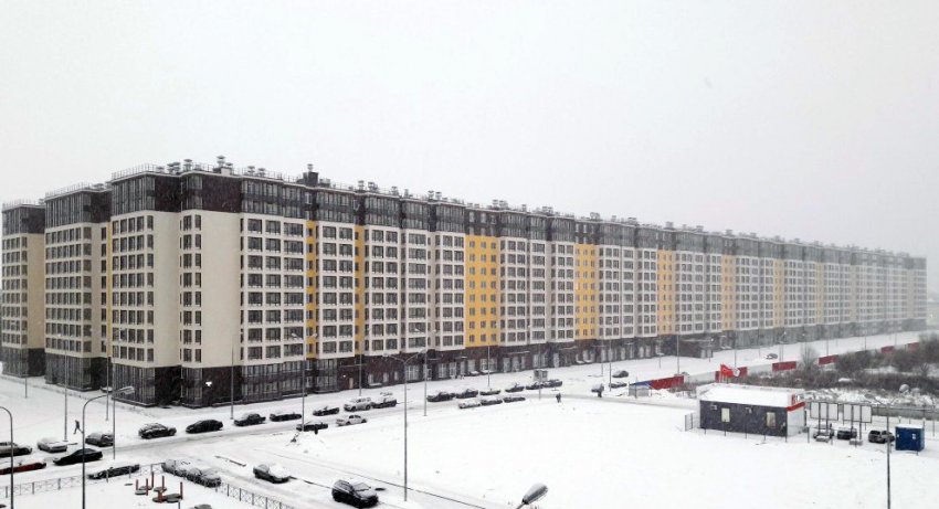 Близ улицы Маршала Мерецкова построили очень длинный жилой дом - «Свежие новости строительства»