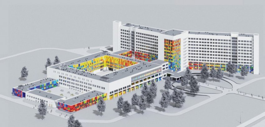 Фасады детской больницы на Авангардной станут жизнерадостными - «Свежие новости строительства»