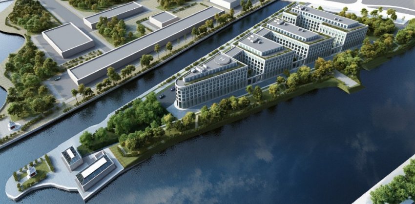 Показан проект бизнес-комплекса Газпрома на Шкиперском канале - «Свежие новости строительства»