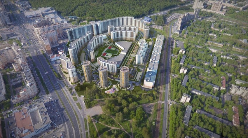 Фоном места дуэли Пушкина на Коломяжском станут круглые высотки - «Свежие новости строительства»