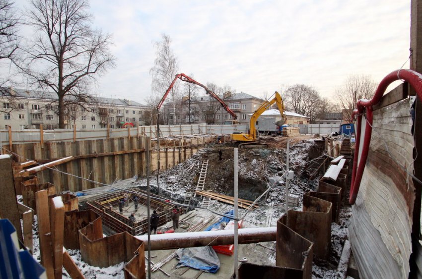 В рамках воссоздания дома Монигетти в Пушкине под ним вырыли глубокий котлован - «Свежие новости строительства»