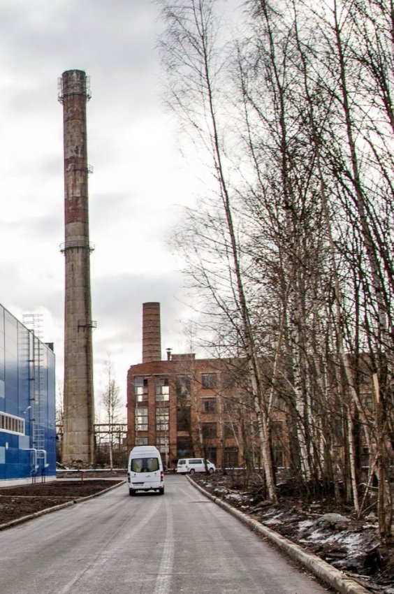 На заводе «Звезда» на улице Бабушкина снесли трубы и котельную - «Свежие новости строительства»