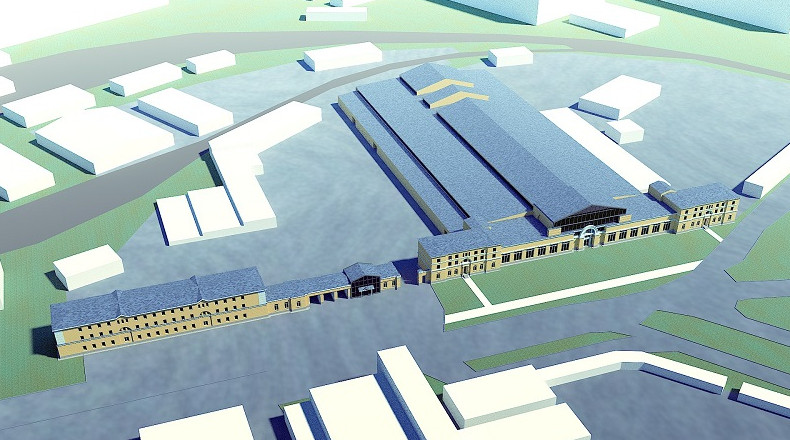 В ходе реконструкции стену советского автопарка на Хрустальной оставили - «Свежие новости строительства»