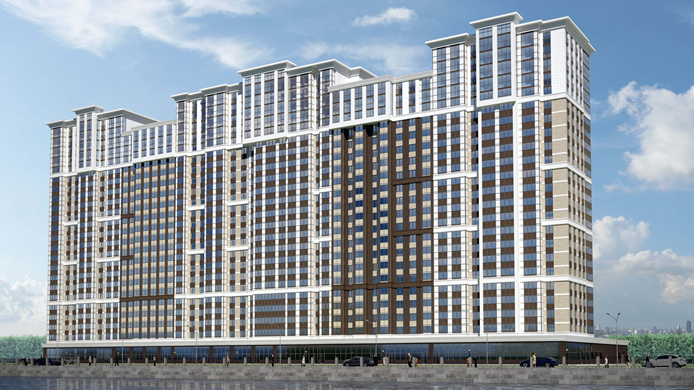 На месте завода «Реактив» на Октябрьской построят 24-этажную жилую «стену» - «Свежие новости строительства»