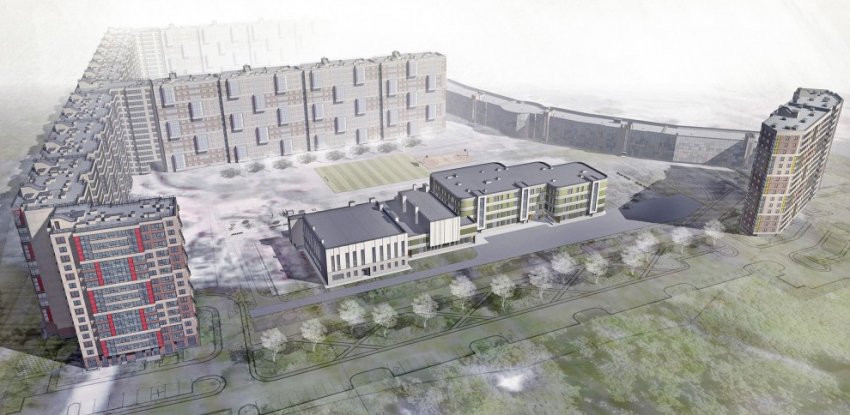 Представлен проект школы в «шампиньонном городке» на Пулковском - «Свежие новости строительства»