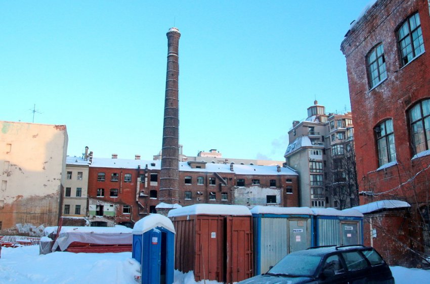 Старинную дымовую трубу на Карповке снесут, а затем воссоздадут - «Свежие новости строительства»