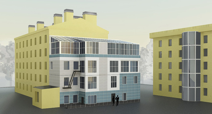 Флигель на Старо-Петергофском надстроят под центр «Инвалидов войны» - «Свежие новости строительства»