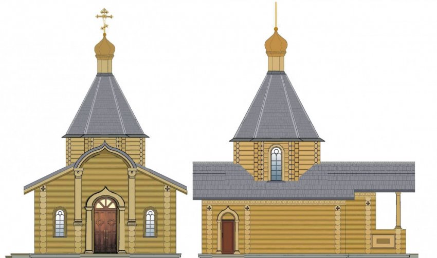 На Октябрьской набережной рядом с киновией строят деревянную часовню - «Свежие новости строительства»