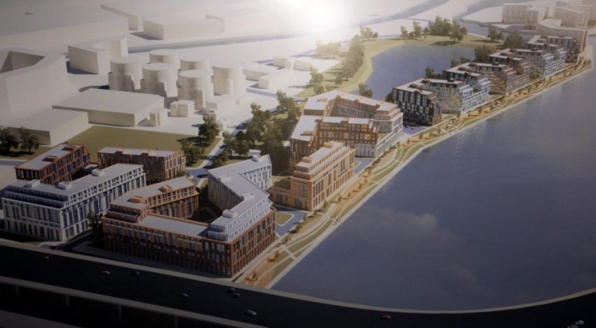 Берег Малой Невы возле Серного моста застроят жильем с хаосом на фасадах - «Свежие новости строительства»