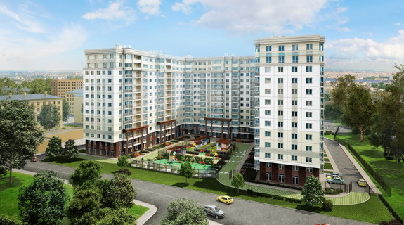 ЮИТ представил картинки жилого дома у Малоохтинского кладбища - «Свежие новости строительства»