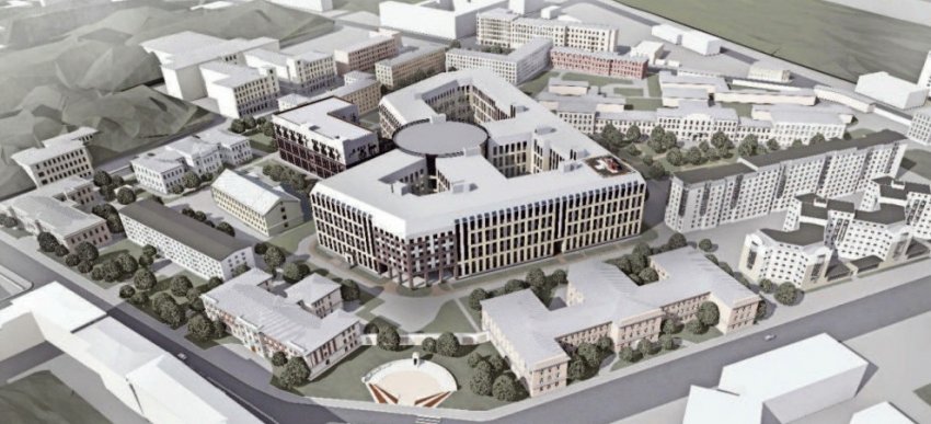 Новая клиника ВМА на улице Короткова будет видна с Дворцовой набережной - «Свежие новости строительства»