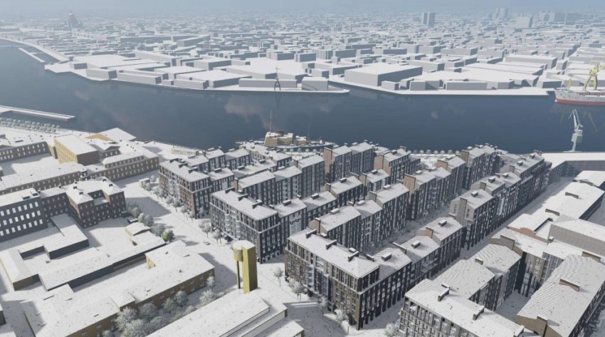 Представлен проект жилого комплекса в конце набережной Лейтенанта Шмидта - «Свежие новости строительства»