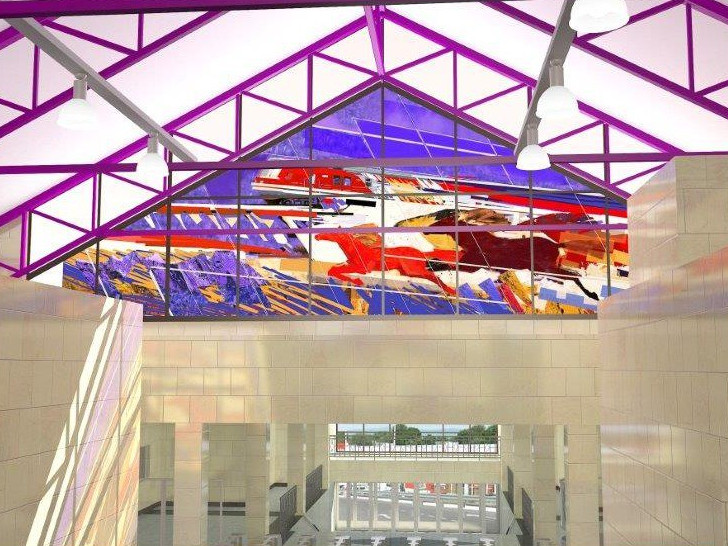 Оформление станции метро «Шушары» посвятили автомобильной теме - «Свежие новости строительства»