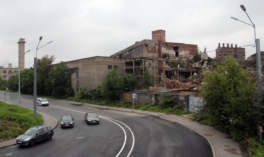 Снос дореволюционных зданий завода «Самсон» на Лиговском завершен - «Свежие новости строительства»