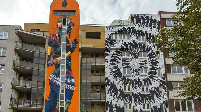 Презирая трафареты: в Подмосковье реализуют проект стрит-арта «Графика города» - «Строим Город»