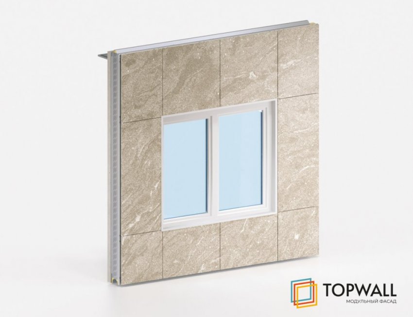 Компания Modulbau разработала новый prefab-продукт — модульную фасадную систему TOPWALL - «Технологии строительства»