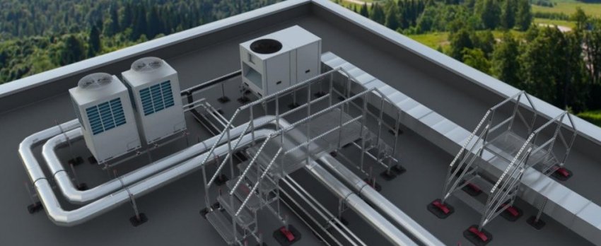 Мягкая сила на плоской кровле. Почему полимерные опоры для оборудования выгоднее традиционных рам - «Технологии строительства»