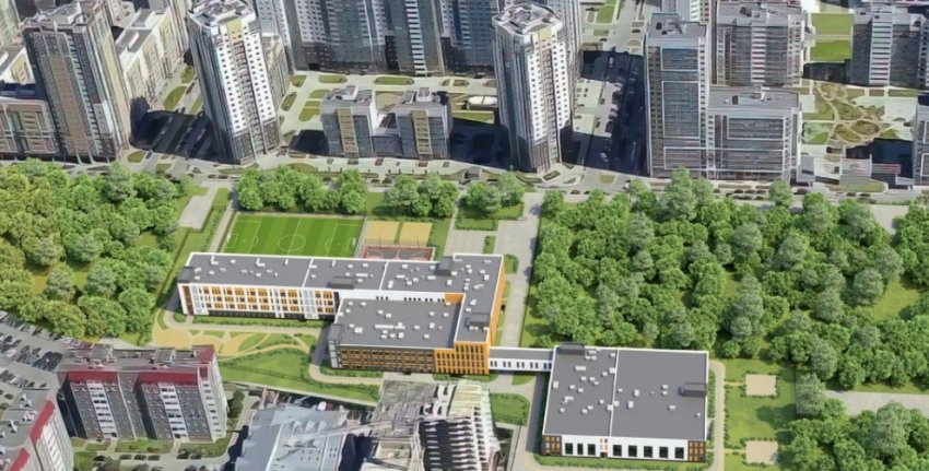 Власти выдали добро на ведущуюся стройку школы во дворах на Пулковском шоссе - «Свежие новости строительства»