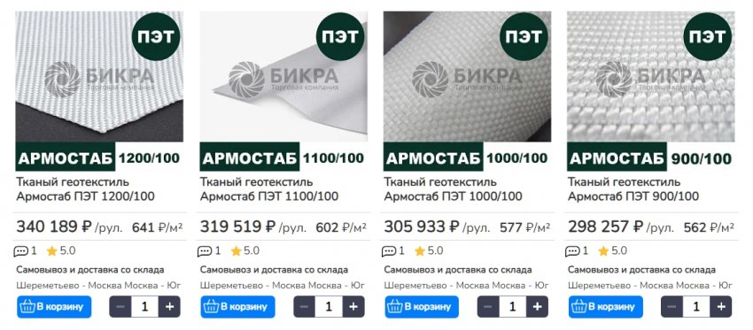 Тканый геотекстиль его свойства и применение