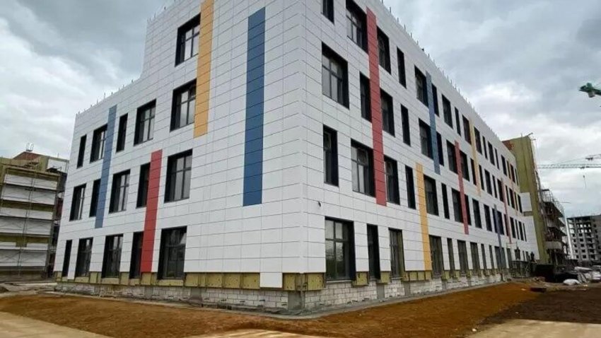 Более 75% составляет готовность школы для 825 учеников в Домодедове - «Строительство»