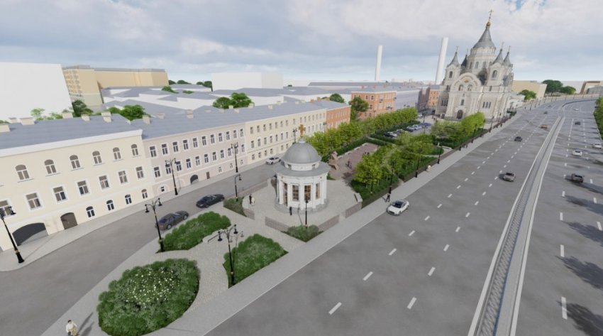 На Синопской набережной строят временную часовню-ротонду - «Свежие новости строительства»