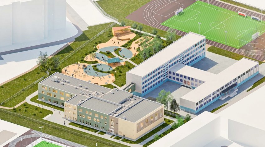 К школе во дворах на улице Крыленко пристроят новый объем - «Свежие новости строительства»