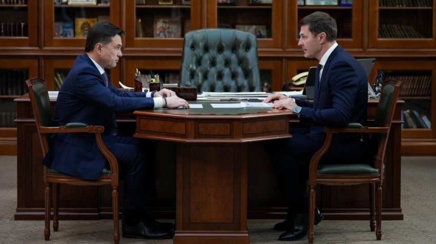 Андрей Воробьев и Владимир Волков обсудили развитие горокруга Люберцы - «Строительство»